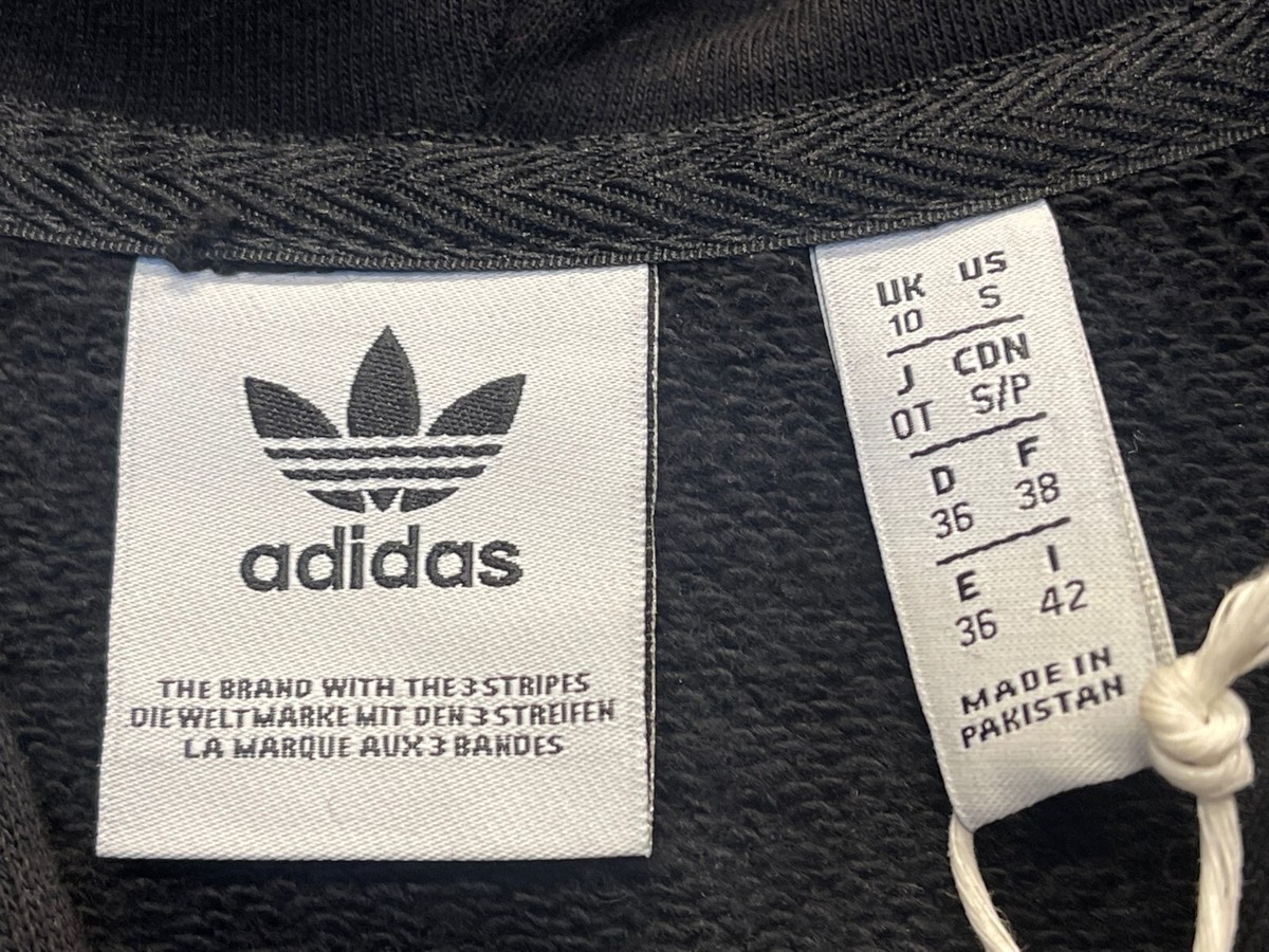 adidas Women's Original Trefoil Hoodie Black CE2408 Size S