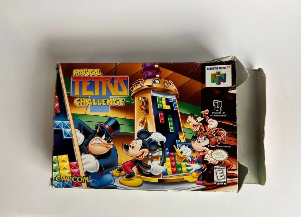 N64 Magical Tetris Challenge CIB + Acrylic Case Box Manual Complete Nintendo 64 - Image 3 of 4