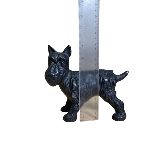 Cast Iron Heavy Metal Scottish Terrier Scottie Dog Lifting Leg to Pee Door Stop - Picture 14 of 15