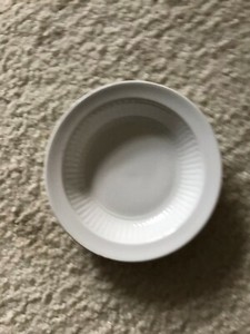 England WMadams & Sons Real English Ironstone Micratex White Porcelain Dish 5.2"