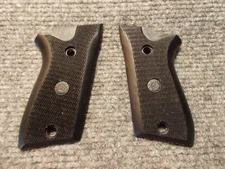 Custom Grips Taurus PT58, PT92 Compact  Decocker Version Checkered Black