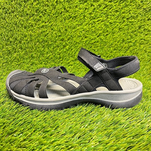 Keen Rose Womens Size 9.5 Black Gray Beach Walking Outdoor Sport Hiking Sandals - Picture 3 of 10