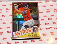 Jose Altuve 2020 Topps Chrome 1985 35th Anniversary Refractor #85TC-19 Astros