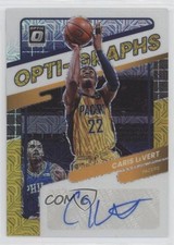 2021-22 Panini Donruss Optic Choice Black Gold Prizm 3/8 Caris LeVert Auto 0qw3