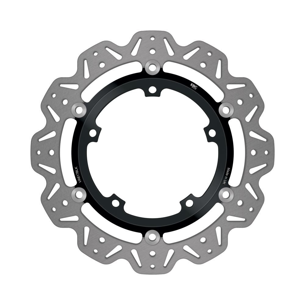 EBC Float V-Disc BLK Hub FLHS for Triumph Speed Triple 255mm Rear Disc 2011-2016