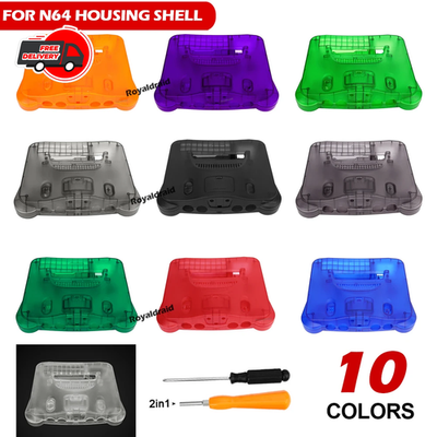 Bitfunx Replacement Shell Case for N64 Nintendo 64 Console