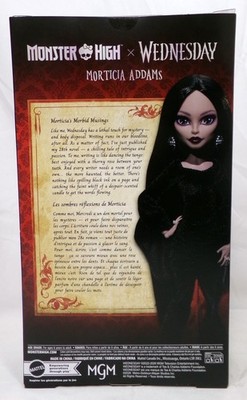 Mattel Monster High x Wednesday Morticia Addams 11.5