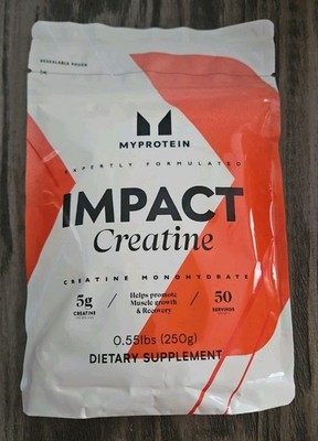 Myprotein Impact Creatine Monohydrate Powder .55lb 50 Servings Unflavored 1/27