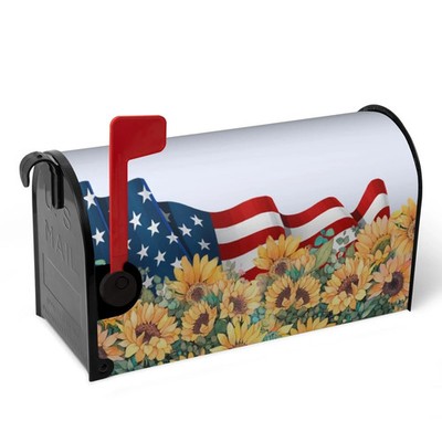 Patriotic Mailbox Cover Magnetic Large Size Summer July 4th Mailbox Wrap America