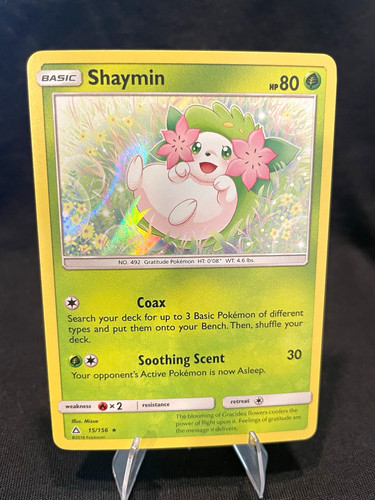 Pokémon TCG Shaymin 15/156 SM Ultra Prism Holo Rare EN NM