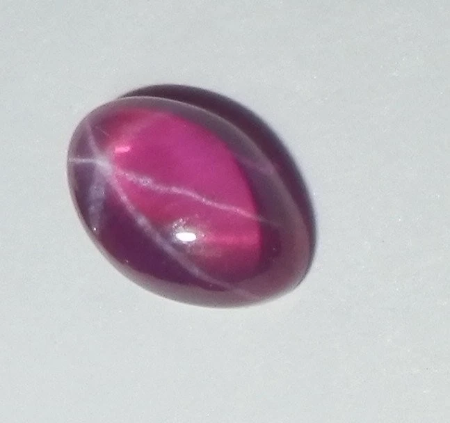 Transparent Star Ruby Oval 7x5 mm Cabochon 6 Rayed Lab-created Stone 10 pcs Lot - Image 4 of 4