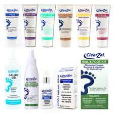 ClearZal Foot & Nail Care, Pain Relieving Gel, Hard Skin Remover - Pick Any