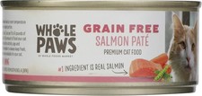 Whole Paws Salmon Pat  Loaf Grain Free Wet Cat Food 5.5 oz