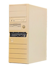 1990s 486 AT computer case beige