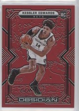 2021-22 Panini Obsidian Electric Etch Red Flood Kessler Edwards #184 7m3