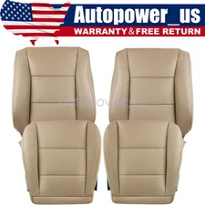 Front Replacement Leather Seat Cover Tan For 1998 1999 2000 Toyota Land Cruiser
