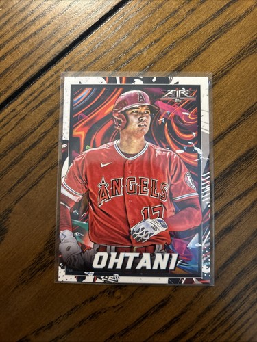 Topps 2022 Fire Shohei Ohtani #35 Los Angeles Angels MLB Baseball Card Dodgers