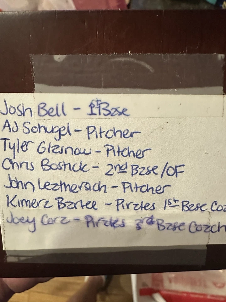 2012 Autografiado Nueva York-Penn League Béisbol Tyler Glasnow, Josh Bell Foto 2 de 4