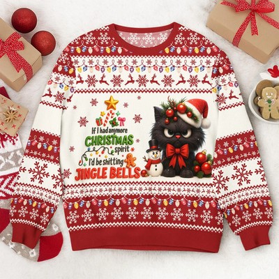 Ugly Christmas Sweater   Funny Grumpy Cats Designs