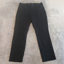Old Navy Pixie Skinny Ankle Pants Womens Size 14 Black Pockets 33x27 High Rise