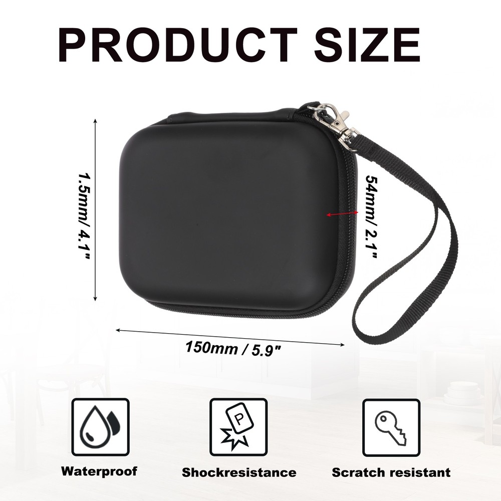 Label Maker Case for Machine - 2 Pack Black Protective Cover Label Maker Case for Machine - 2 Pack Black Protective Cover