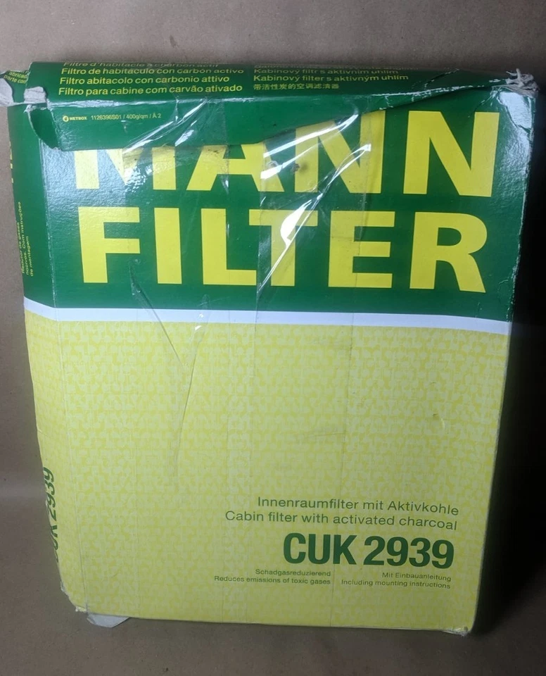 CUK 2939 Mann-Filter  Cabin Filter for select Audi/Volkswagen models - Image 2 of 4