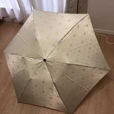 Burberry Folding Umbrella Compact Beige Yellow Fashion Accessory Authentic