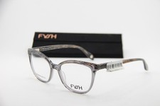 NEW FYSH 3704 S403 CLEAR GREY BROWN MARBLE ACETATE AUTHENTIC EYEGLASSES 51-16