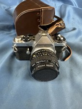 Vintage Pentax ME Super 35mm Camera W Nikon Brown Case