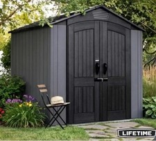Lifetime 7ft x 7ft (2.1 x 2.1m) Outdoor Storage Shed