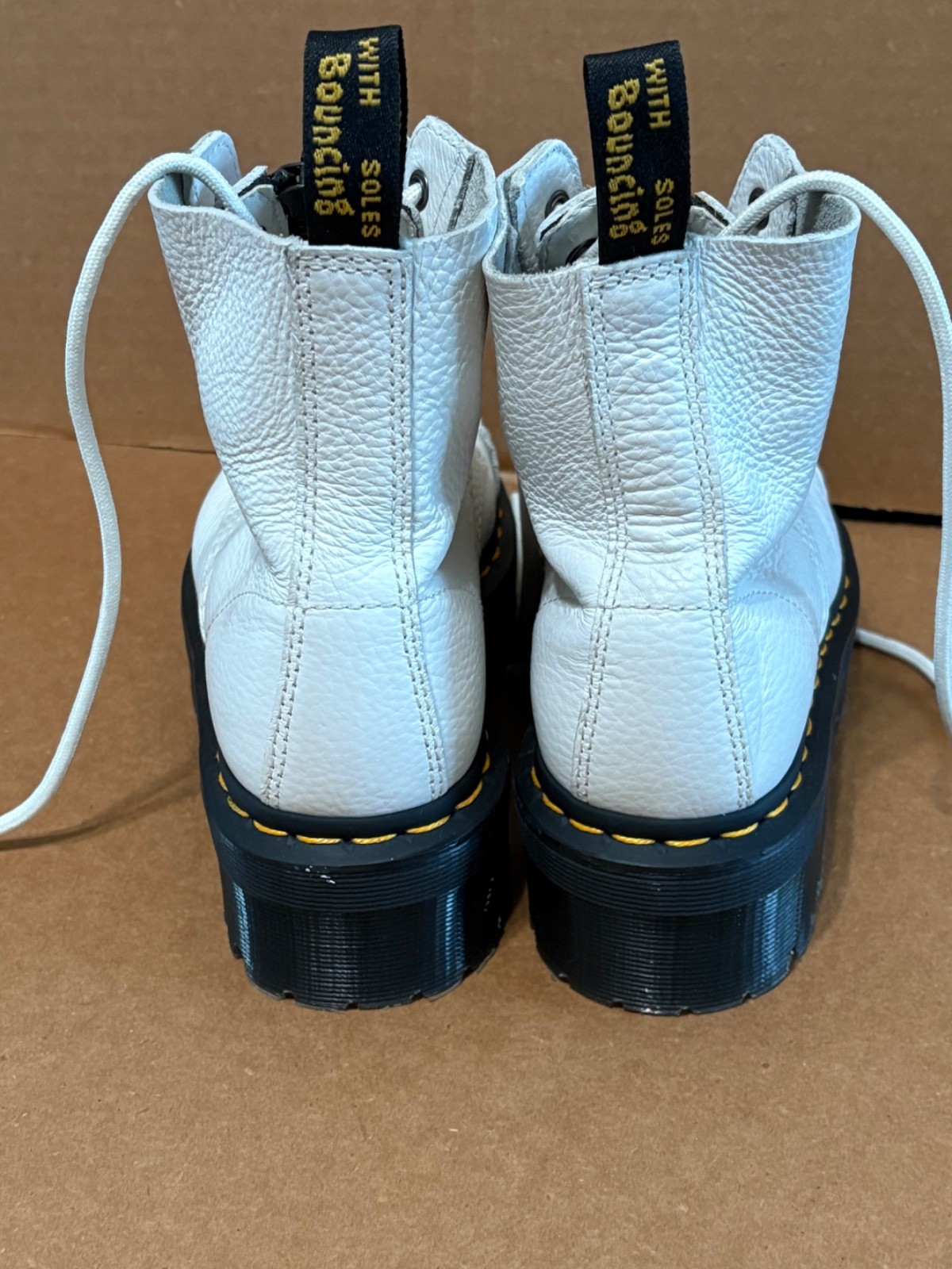 Doc Dr. Martens Sinclair White Platform Women's B… - image 3