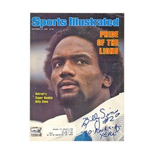 Billy Sims Lions Autographed Inscribed 9/22/80 Sports Illustrated Cover JSA COA