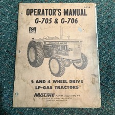 Minneapolis-Moline G-705, G-706 LP Gas Tractors Operator's Manual
