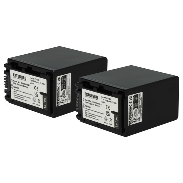 2X Akku FüR Sony Hdr-Pj740 Hdr-Pj650Ve Hdr-Pj740Ve Hdr-Pj780Ve 3300Mah 7,4V-image