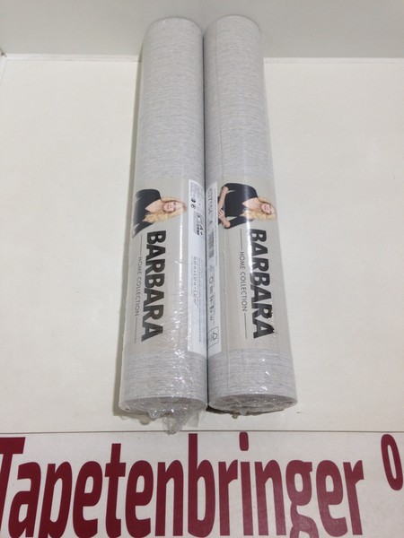 Vliestapete Rasch 2X 537154 (2Rollen) Uni Streifen Grau Barbara SchöNeberger-image