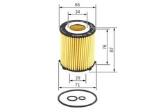 BOSCH Ölfilter F 026 407 166 für MERCEDES-BENZ INFINITI