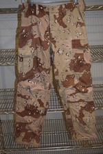 Pantalon vintage camouflage désert pépites de chocolat militaire moyen régulier
