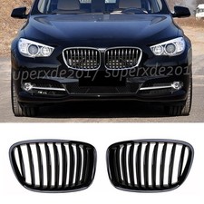 Sport Nieren Kühlergrill Grill Einzelsteg Glanz Schwarz Für BMW 5er GT F07 09-17