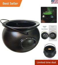 Classic 8-Inch Black Witch Cauldron - Ideal for Trick-or-Treating  St. Paddy's