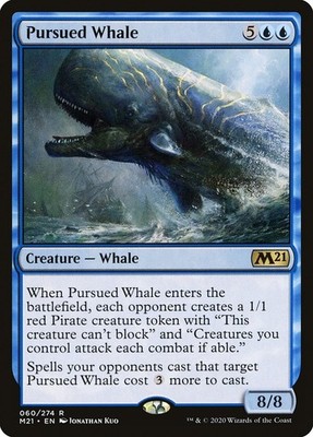 Pursued Whale Foil (060) Core Set 2021 M21 MTG Magic
