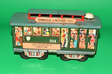 Vintage Tin Litho San Francisco Cable Car 514 Powell  Mason F.E. Walts Japan