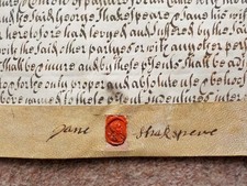 1719 Cliff Warwickshire Vellum Deed Indenture Shakespeare + Willington family