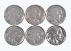 1930-1937 XF/AU Better Condition: Great Detail in Buffalo Horn 6 Coin Lot *871