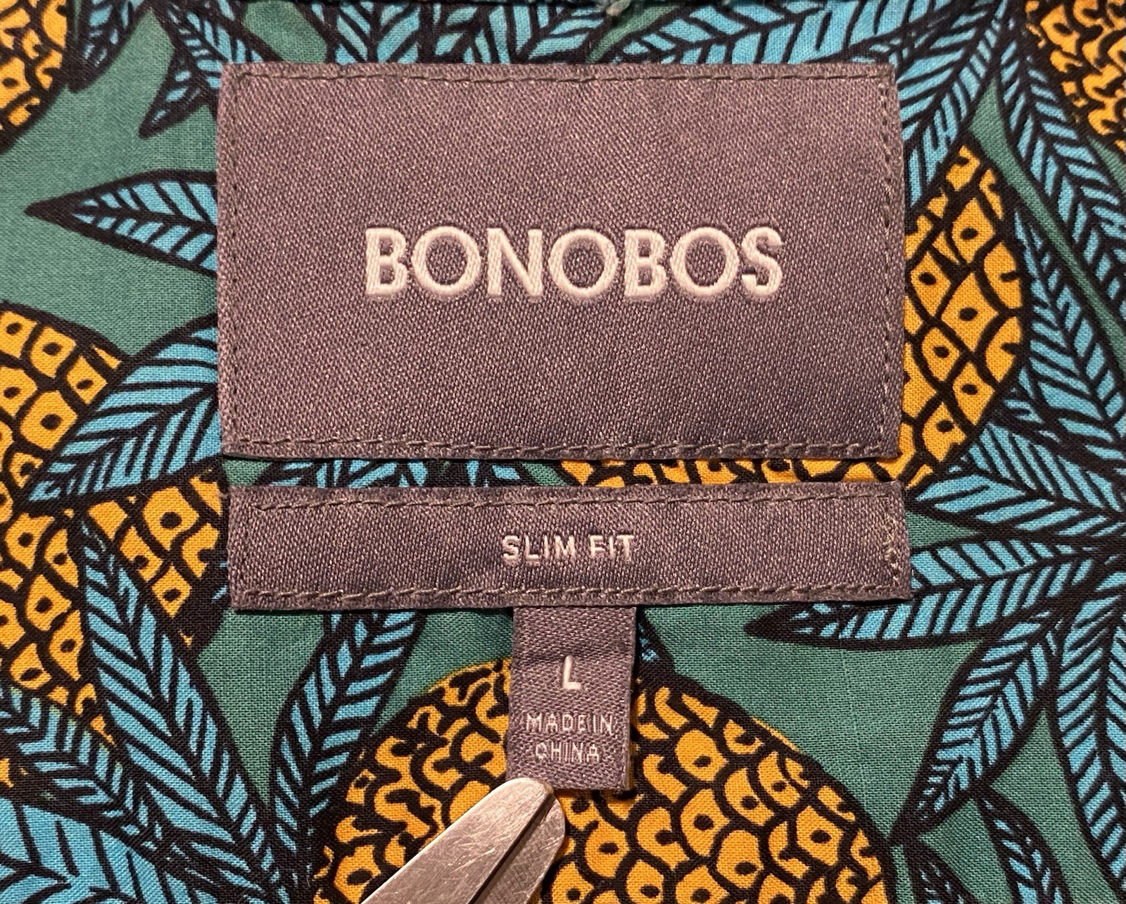 Bonobos Slim Fit Pineapple Monogram Button-Down S… - image 3