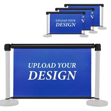 InstaHibit Custom Retractable Roller-up Sign 39"x29" / 47"x29" for Crowd