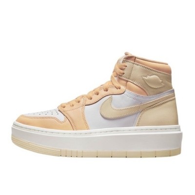 Jordan Nike Sneakers Shoes Elevate High Sail Pale Vanilla White Platform Size 6