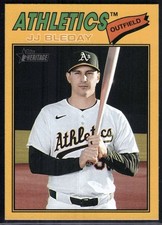 2026 Topps Heritage #236 JJ Bleday Dark Yellow