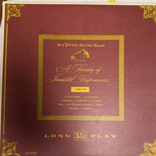 Enrico Caruso A Treasury Of Immortal Performances RCA Victor Red Seal Vinyl LP