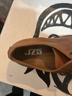 J75 Men's Size 10 Brown Leather Lace-Up Derby Dress Shoes Almond Toe Solid — photo 7