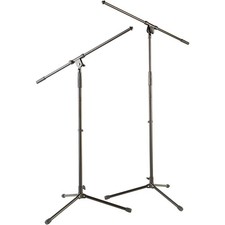 Musician's Gear Tripod Mic Stand with Fixed Boom 2-Pack